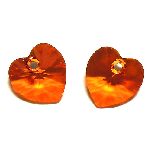 Swarovski srdce 10,5 mm - astral