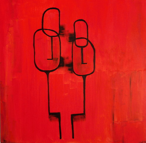 Rozhovor, 100 x 100 cm — foto 1