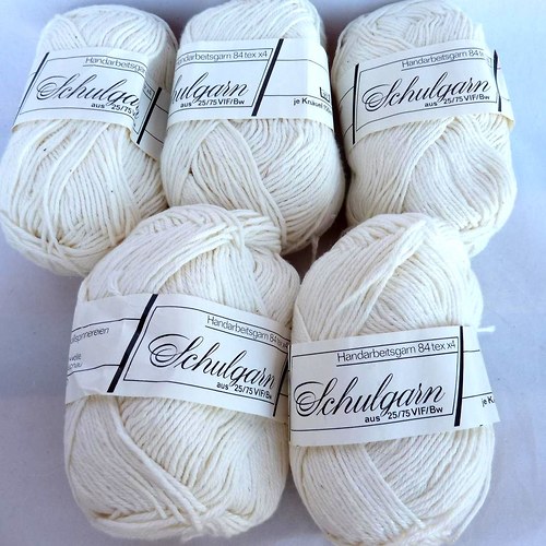 Bavlněná pletací příze - Schulgarn - 400g — foto 1