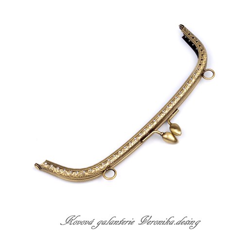 Kabelkový rámeček - 19 cm staromosaz — foto 1