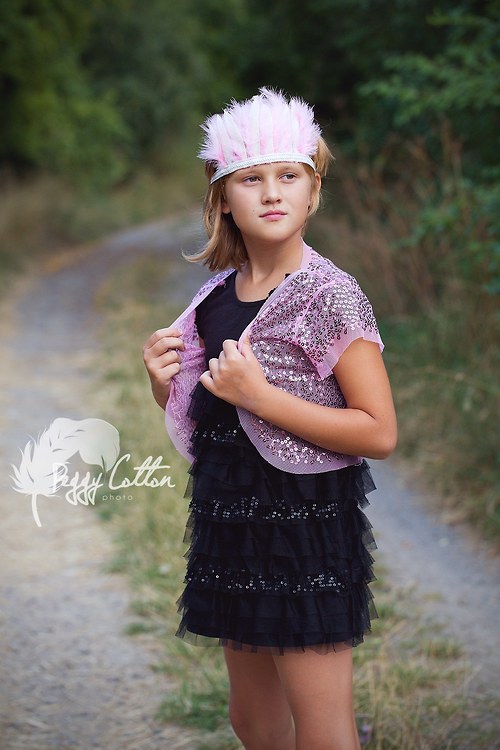 Indiánská čelenka růžová — foto 1