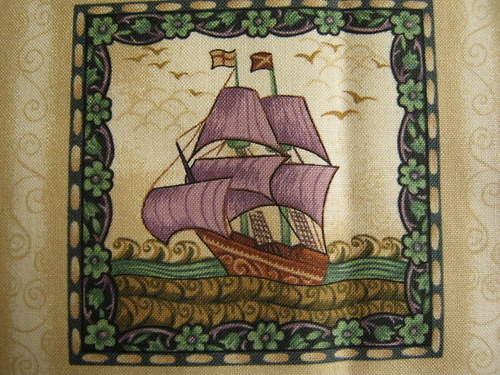 Kolekce Pilgrim Fathers I - panel látky 9 x 9 cm — foto 1