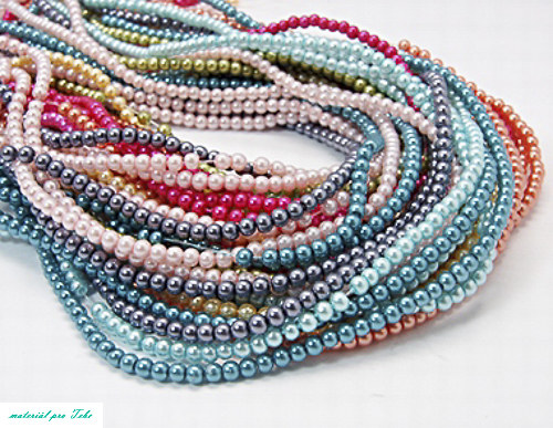 Sklenené perličky mix 3mm - 10g