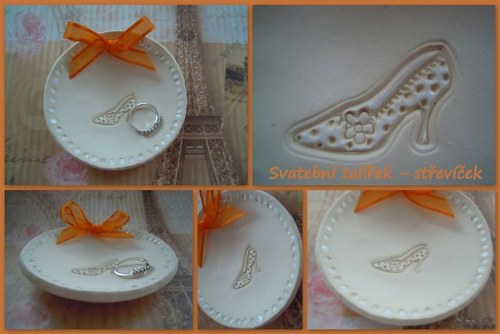 SVATEBNÍ talířek - střevíček — foto 1