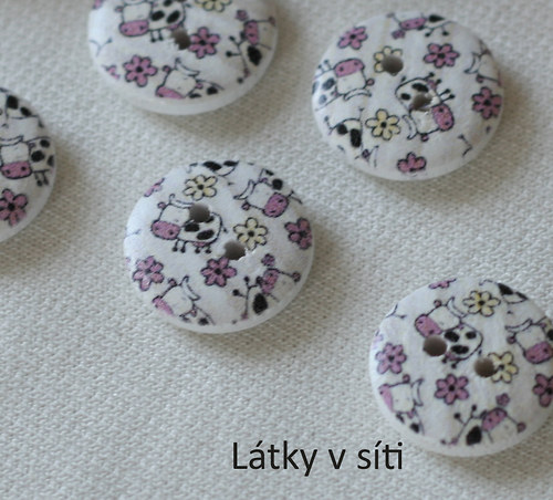 Knoflík - kravičky - 2 ks — foto 1