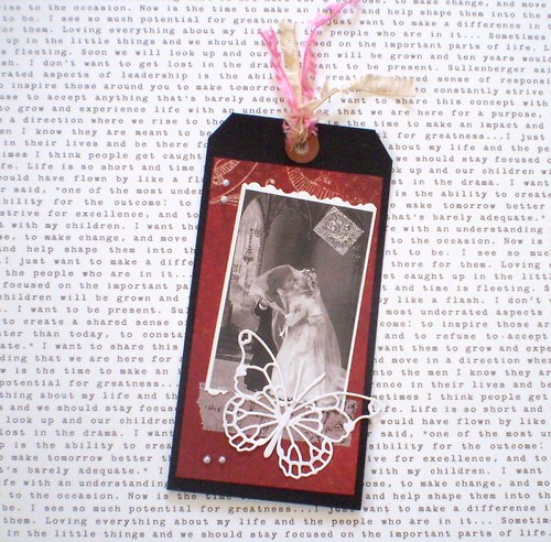Velká zdobená visačka