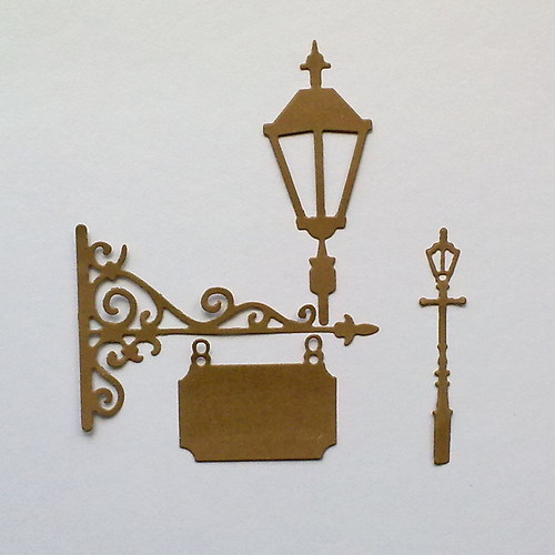 Výsek - lampa a vývěsní štít 4ks
