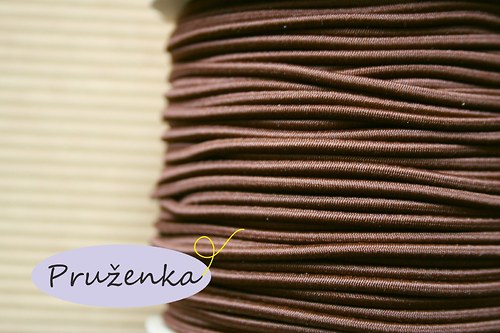 Pruženka kulatá * Ø 2 mm * 2 metry * tmavě hnědá