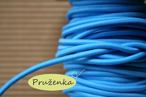 Pruženka kulatá * Ø2 mm * 2metry *světle modrá