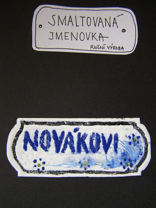 Smaltovaná jmenovka — foto 1