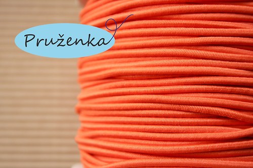 Pruženka kulatá *Ø2 mm*2metry* oranžová — foto 1