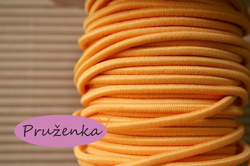 Pruženka kulatá *Ø2 mm*2 metry *neonově oranžová