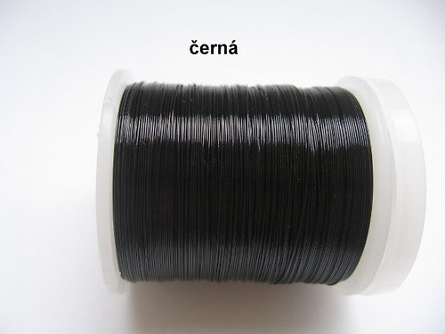 Dekorační drátek tl. 0,5 mm - černý — foto 1