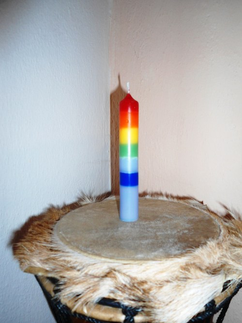 Meditační čakrová svíčka — foto 1