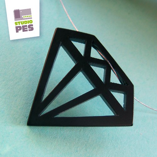 Diamantový NÁHRDELNÍK black — foto 1