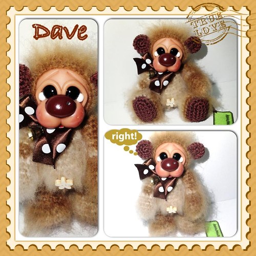 Dave - háčkovaný medvídek — foto 1