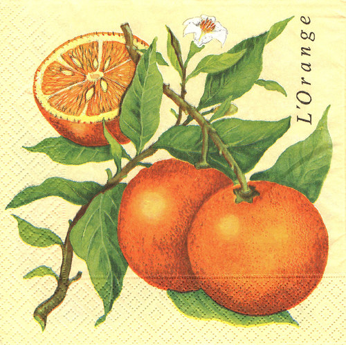 Ubrousek - pomeranč