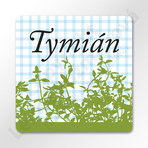 Tymián - samolepka na kořenku