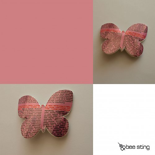Sleva pink butterfly — foto 1