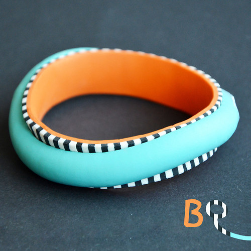 Turquoise & Orange Racing Bracelet — foto 1