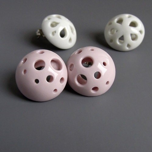 Pink porcelain (náušnice) — foto 1