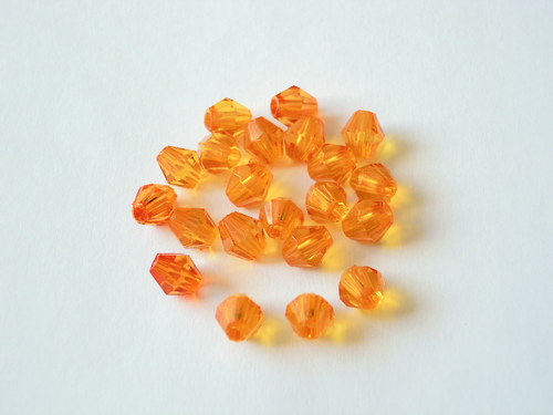 Korálky Cínovky oranžové 6mm/50ks