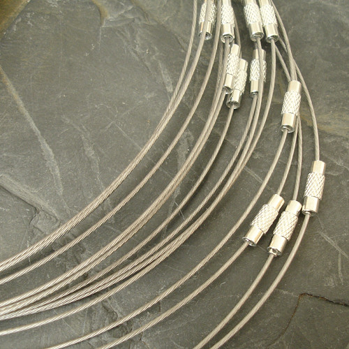 Lanko Ø14cm se zapínáním - 1 ks - platinové