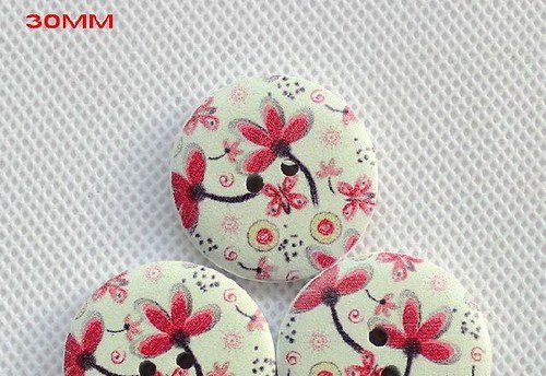 Dřevěný knoflík 30 mm