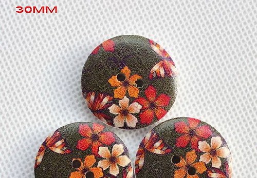 Dřevěný knoflík 30 mm