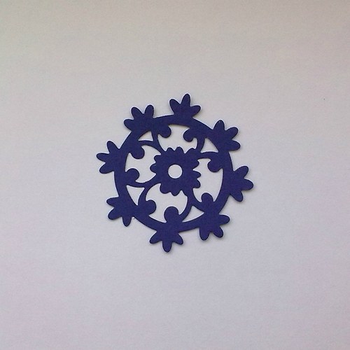 Výsek - Vánoční ornament, ornament kruhový 1ks