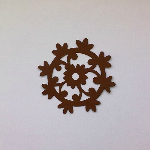 Výsek - Vánoční ornament, ornament kruhový 1ks