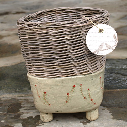 Fine rustic decoration červené kvítky — foto 1