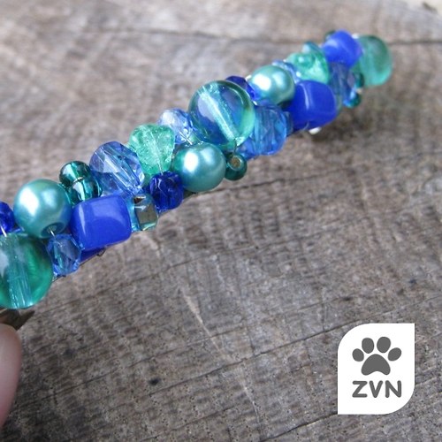 Spona do vlasů modro-zelená — foto 1