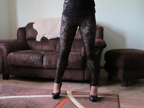 Leginy style L.Gaga černé — foto 1