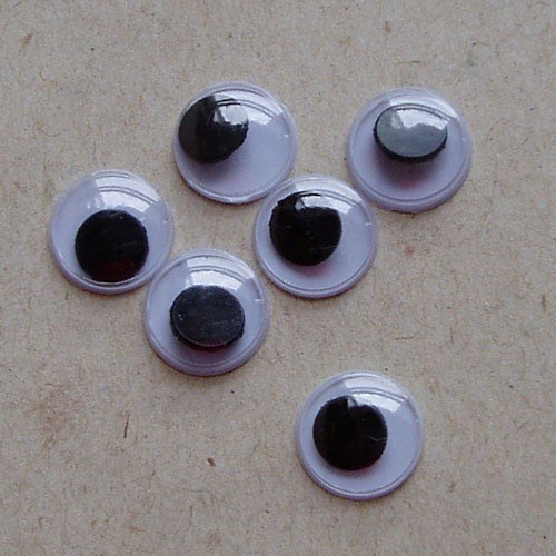 Oči kulaté 10mm - 6 ks — foto 1