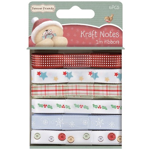 Sada stuh 6x1m Christmas Kraft Notes
