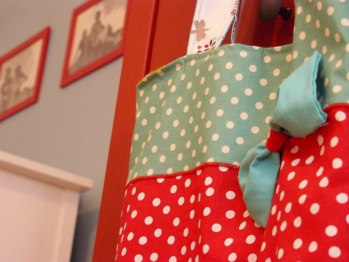 Anka tote - nákupka Dots a ptáčci — foto 1