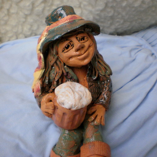 Vodník Jaroušek -s pivkem-17cm — foto 1