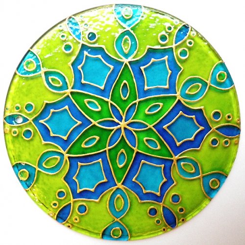 Láska zelené a modré :o) (mandala 23) — foto 1