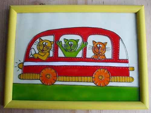 Kočičky v autobuse — foto 1