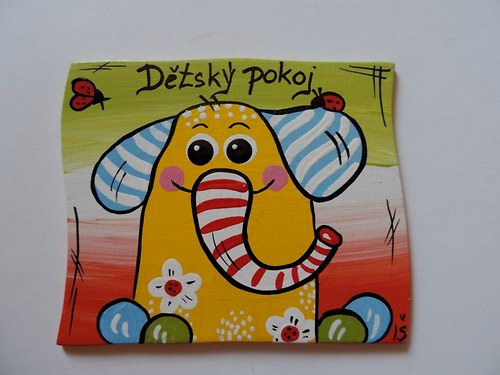 Cedulka na dveře-pokojík-různé druhy