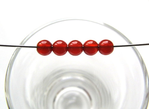 Karneol korálek 4mm