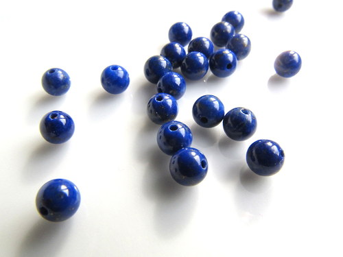 Lapis lazuli korálek 4mm, 5ks
