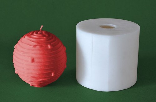 Forma na svíčky Koule-Spirála - průměr 8cm