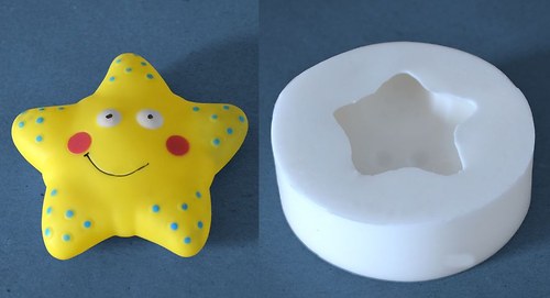 Silikonová forma Hvězdička - výška 2,5cm