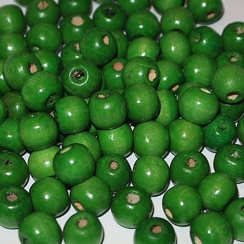 Dřevěné korálky - kuličky 12mm (cena 50ks)