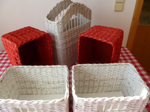 Červeno-bílý set do koupelny-objednávka — foto 1