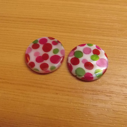 Perleťové placky 20 mm - 2 kusy