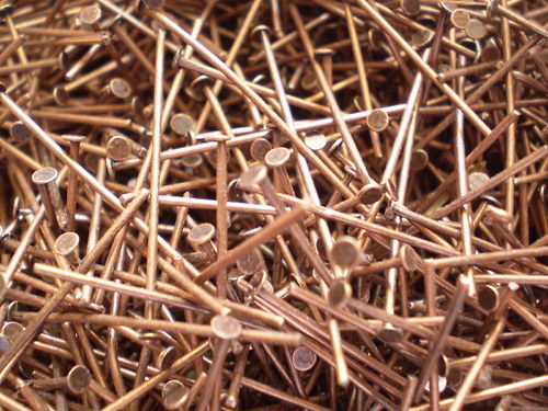 Ketlovací nýt měděný 20mm balení 100ks