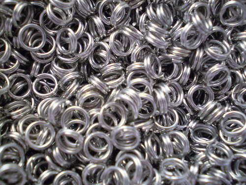 Dvojkroužek platinový 4mm 200ks